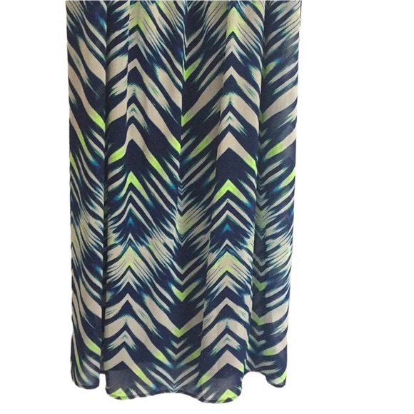 TORRID Challis Resort Cruise Beachy Coastal Chevron Maxi Sundress size 12 - Picture 12 of 16
